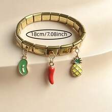 1pc Multi- Pendant Module Women's Detachable Modular Bracelet Jewelry, Suitable For Summer Beach Vacation And Daily Wear - Multicolor - View 5