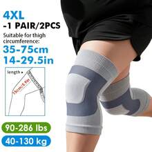 2026 Ultra-Thin Plus Size Compression Knee Pads, High-Elasticity Knitted Breathable Comfortable Plus Size Knee Pads, Unisex, Suitable For Sports Running Fitness Exercise Joint Relief Daily Wear, Air-Conditioned Room Essential, Cold Protection Leg Warmth - Multicolor - View 6