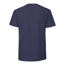 Fruit Of The Loom Mens Iconic Premium Ringspun Cotton T-Shirt - Navy Blue - View 2