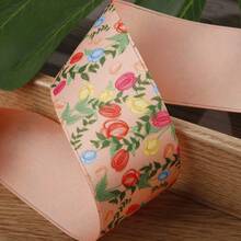 Ruban imprimé DIY nœud accessoires pour cheveux vêtements chaussures chapeaux boîte cadeau décoration florale ruban - multicolore - Voir 10