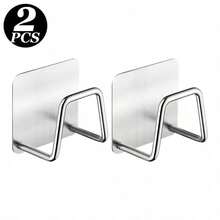 1/2/4/6/8/10pcs Stainless Steel Sink Sponge Rack For Sponge Steel Wire Ball Draining Paste The Inner Wall Of The Sink Kitchen Supplies - Multicolor - View 19