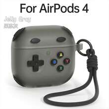 Game Console Style Silicone Protective Case For AirPods 4, Apple Wireless Bluetooth Earphone Cover - Multicolor - View 4