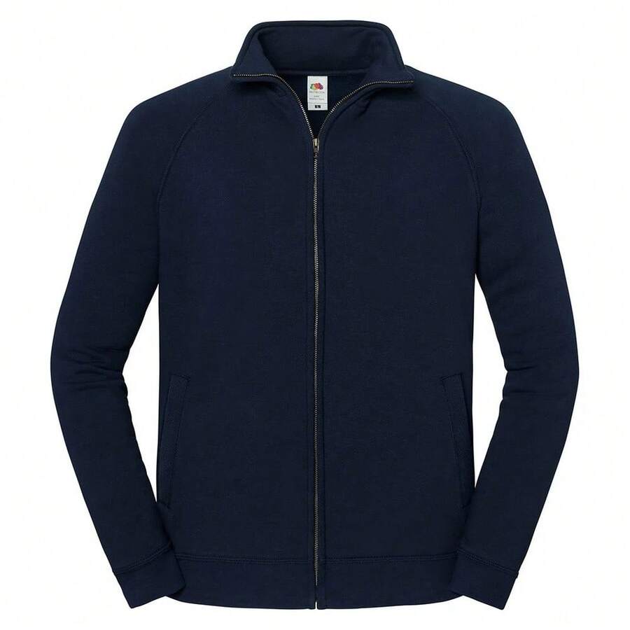 Fruit Of The Loom Unisex Adult Iconic Premium Sweat Jacket - Deep Navy - View 1