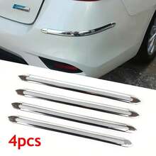 4pcs Car Front And Rear Bumper Protectors, Self-Adhesive Corner Protection Stickers, Car Bumper Anti-Scratch Strips, Front And Rear Anti-Collision Anti-Scratch Strips, Suitable For Most Car Models - A - View 7