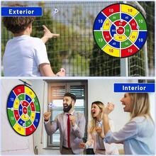Diana para Dardos para niños, Juego de Dardos Plegable Grande de 72 cm, 8 Dardo con Bolas Adhesivas, Juego de Dardo Interactivo para Interiores y Exteriores para niños, Regalos de Navidad - Multicolor - Ver 7