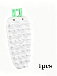 Japanese Style Flexible Multi-Function Vegetable & Fruit Cleaning Brush, Soft & Hard Dual-Sided Brush Head For Potato, Yam, Mud Removal, Household Kitchen Fruit & Vegetable, Lotus Root, Ginger, Crevice Cleaning, Bendable Scrubbing Tool For Fruits & Vegetables - Multicolor - View 8