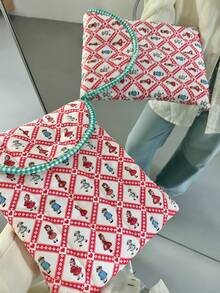 1pc Cute Laptop Bag, Compatible With MacBook 13/14 Inches, 15/15.6 Inches Computer Liner Bag, Fluffy Tablet Storage Bag, Suitable For IPad 10/11 Inches - View 9