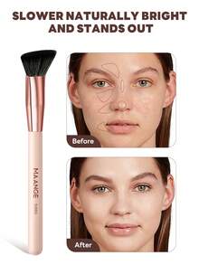 MAANGE 15/16-teiliges professionelles tragbares Make-up-Pinselset mit Reise-Make-up-Tasche, vollständiges Make-up-Werkzeugset einschließlich Foundation-Pinsel, Puder-Pinsel, Rouge-Pinsel, Lidschatten-Pinsel, Eyeliner-Pinsel, Augenbrauen-Pinsel, Wimpern-Pinsel, Verblend-Pinsel, Concealer-Pinsel und Detail-Pinsel, geeignet für Zuhause, Reisen oder Outdoor-Einsatz, Make-up-Pinsel-Geschenkset für Frauen und Mädchen - Verschiedenfarbig - Übersicht 10