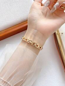 Fashionable Women's Quartz Watch, Top Brand Luxury Analog Wristwatch, Dreamy Elegant Party Girl Ladies Watch, Thanksgiving Gift, Mother's Christmas - Gold - View 6