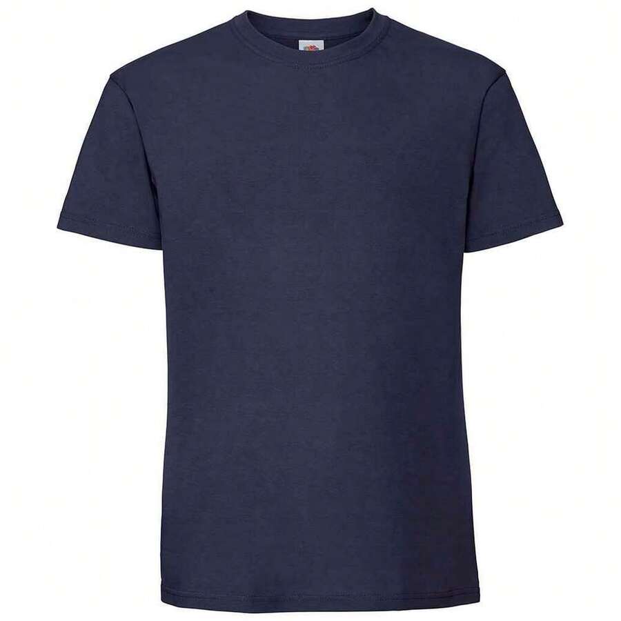 Fruit Of The Loom Mens Ringspun Premium T-Shirt - Navy - View 1