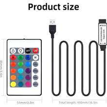 Acosh Neon RGB 5050 燈條附 24 鍵控制器，變色發光 LED 燈串，1m~40m LED 燈條適用於臥室、廚房、電視、節日（聖誕節、萬聖節、生日） - RGB - 查看 5
