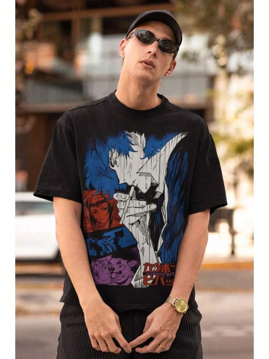 Fire Style / Urban Clothing / Japanese Style / Unisex / 100% Cotton. - 黑色 - 查看 1