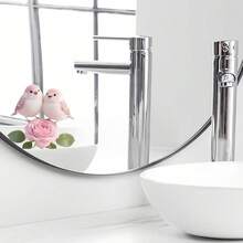 1/3pcs Cute Pink Lovebird And Rose Glass Sticker, Removable PVC Sticker, Suitable For Bathroom Mirrors, Bedrooms, Windows, And Home Decoration. - Multicolor - View 9