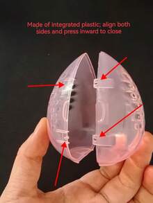 Portable Transparent Breathable Makeup Sponge Storage Box, Travel-Friendly, With Anti-Mold Anti-Moisture Sponge Protective Shell, Suitable For Makeup Sponges/Makeup Sponges/Powder Puffs - Multicolor - View 6