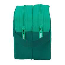 | Double Necessaire Real Betis Balompié Adaptable To Trolley, 2 Compartments With Zipper, Side Hand Strap, School Organizer For Back To School, Green - Adapt (2) - View 4