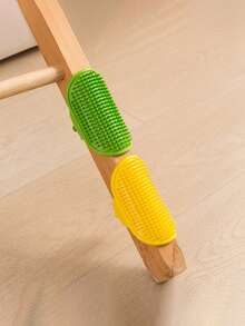 Silicone Cat Scratching Brush With Adjustable Strap,Pet Bath & Massage Rubber Hair Brush, Cat Face Scratcher And Self-Grooming Brush - Relaxing Anti-Itch, , Can Be Tied To Table Legs, Suitable For Kittens And Adult Cats - one-size - View 7