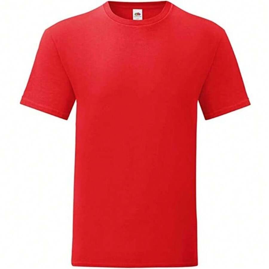 Fruit Of The Loom Mens Iconic 150 T-Shirt - Red - View 1
