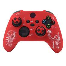 Football Theme Tabletop Game Accessories Trophy Pattern Handle Skin Sticker Compatible With Xbox Series X Wireless Controller RALAN 1pc Controller Protective Shell + 2pcs Customized Joystick Caps - View 15