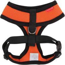 Authentic Puppia Soft Dog Harness, Red - Medium - Orange - View 2