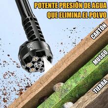 Hidrolavadora Inalámbrica Portátil HALARN, 6 En 1 Pistola Eléctrica Profesional De 2600 PSI Con 2 * Baterías - Negro - Ver 6