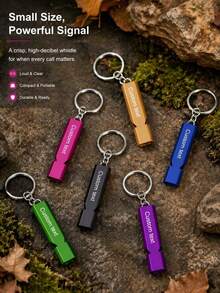 [Customized] Outdoor Functional Style Survival Whistle Keychain, High Decibel Dual-Tube Design, Customizable Name, Portable Hanging Clip, Camping Hiking Hunting Emergency Rescue, Referee Cheerleading Sports Training, Multi-Functional Portable Tool, Birthday Easter Personalized Gift, Unisex Suitable For Outdoor Adventure Backpack Key Ring Car Key Attachment, Loud Reminder Positioning, Rescue Backup, Student Sports Meet Command, Portable Space-Saving, Customized Name Identification Easy To Distinguish, Lightweight Durable Daily Commute Backup - Multicolor (whistle) - View 11