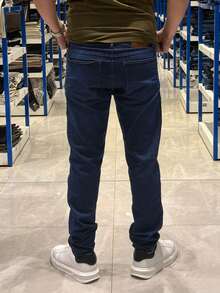 Men's Slim Fit Denim Jeans With Elastane And Lycra - Raja Azul - View 4