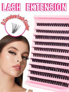 10 Rows 200pcs Single Eye Lash Clusters 60D 8-16mm DIY Lash Clusters, Thick Natural, Super Soft, Super Lightweight, Reusable, Suitable For Daily, Dating, Travel, Party, High Cost-Performance Large Capacity Lash Clusters - View 3
