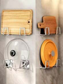1/2/4/6/8/10pcs Stainless Steel Sink Sponge Rack For Sponge Steel Wire Ball Draining Paste The Inner Wall Of The Sink Kitchen Supplies - Multicolor - View 10