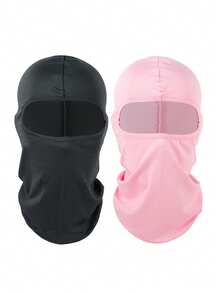 1pc/2pcs Unisex Solid Color Balaclava Face Mask UV Protection Windproof Scarf, Suitable For Hiking, Climbing, Fishing And Cycling - T - View 48
