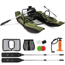 Inflatable Fishing Float Tube With Foldable Padded Seat And Adjustable Footrest - With Foldable Padded Seat and Adjustable Footrest - View 7