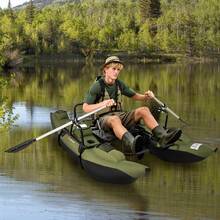 Inflatable Fishing Float Tube With Foldable Padded Seat And Adjustable Footrest - With Foldable Padded Seat and Adjustable Footrest - View 10