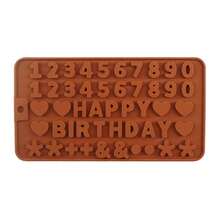 26-Cavity Alphabet Wax Crayon Mold, Silicone Chocolate Mold For Candy And Chocolate - Multicolor - View 9
