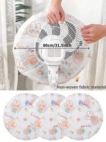 1/2/4 Stücke Ventilator Staubschutz - langanhaltend und staubdicht, geeignet für alle Ventilatoren, ganzjährig verwendbar, einfach zu reinigendes Design, passend für Zuhause und Büro, minimalistisches Erscheinungsbild, robuste Struktur, Bürozubehör, zufällige Farbe und Muster, dünnes Material für einfache Verpackung und Verwendung, für den Einmalgebrauch empfohlen, Muttertagsgeschenk, Schlafzimmerdekoration, Garten, Küchendekoration - Lüfterabdeckung - Übersicht 2