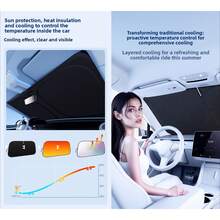 Car Specific Sunshade For Front Windshield, Portable Folding Windshield Sunshade, Front Window Heat-Insulating Windshield Protective Cover, Suitable For Most Vehicles, Easy To Store, With Thermal Insulation - A - View 6