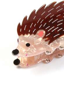 Girls Cute Sweet Hedgehog Hair Claw, Cartoon Animal Large Hair Clip Suitable For Thick Hair, Sweet Y2K Style Cute Women Girls Hair Accessory, Perfect Gift For Cute Animal Lovers - Multicolor a - View 3