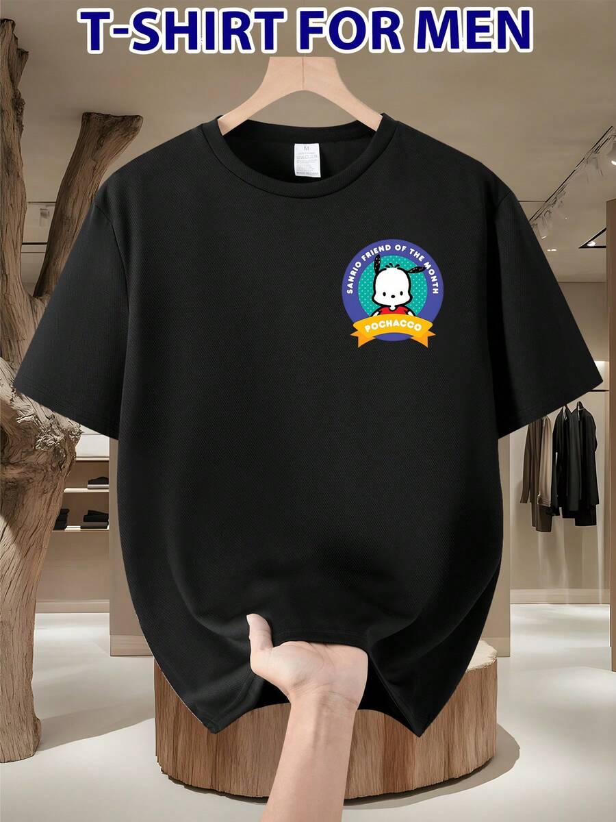 Playera Unisex Cuello Redondo 100% Algodón Negra, Camiseta Casual Estampada, Corte Cómodo Tallas S-XXXL - Negro - Ver 1