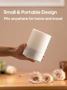 kinscoter 1pc USB Mini Aroma Diffuser, 120ml Capacity, Compact & Portable, Ultrasonic Air Humidifier, Lightweight Color Night Light, Essential Oil Diffuser, Suitable For Office, Home And Hotel - White - View 8