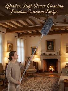 SMEGGEMS Multifunctional Extendable Duster, Bendable Head, Reusable And Washable, Suitable For High Ceilings, Furniture And Car Cleaning - View 2