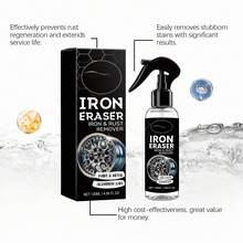 Semprotan Penghilang Karat Mobil 120ML, Untuk Cat, Velg Aluminium, dan Logam, Menghilangkan Debu Rem, Serbuk Besi, dan Bintik Karat, Pembersih Dekontaminasi Permukaan Cat Velg Mobil untuk Perawatan Mobil dan Motor - Pembersih karat mobil - View 7