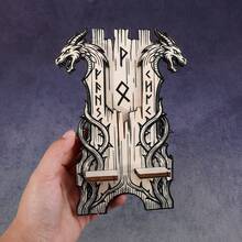 1pc Wooden Stand, Universal Double-Layer Phone Holder, Suitable For Bedroom, Office, Living Room, Home, Dorm, Men's Gift, Home Decor Gift! - Multicolor - View 8