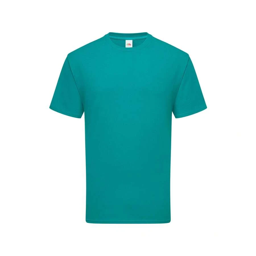 Fruit Of The Loom Mens Iconic Premium Ringspun Cotton T-Shirt - Ocean Teal - View 1