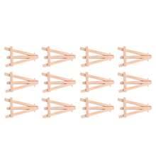 24 Pack 5 Inch Mini Wood Display Easel Natural Wooden Tripod Holder Stand For Displaying Small Canvases And Photos - A - View 4