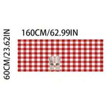 1pc Red Plaid Vibrant Kitchen Rug, Kitchen Mat, Kitchen Carpet, Classic Checkered Doormat, Small Rug, Carpet, Runner Rug, Floor Mat, Home Decor, Area Rug, Outdoor Mat, Home Decor, Area Carpet, Bedroom Rug, Washable Carpet - Multicolor - View 19