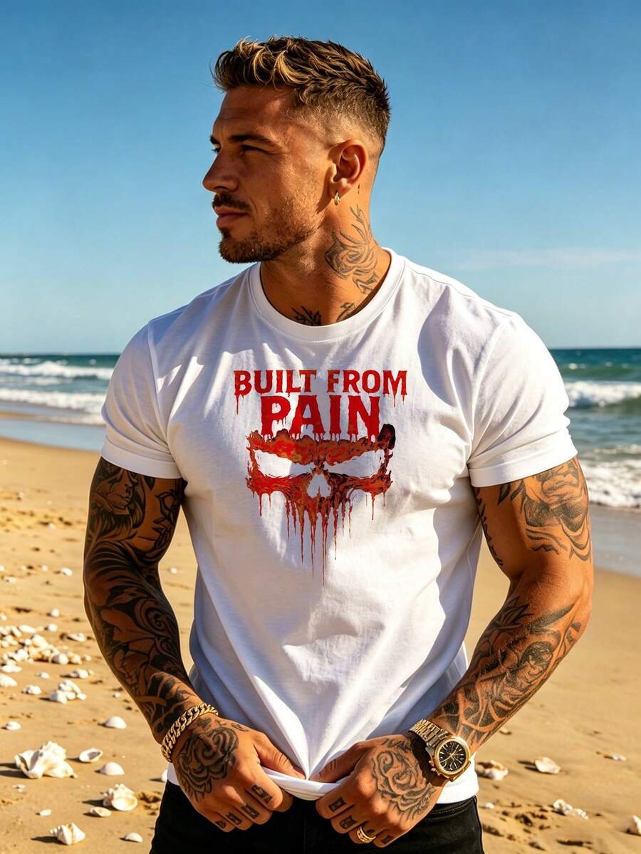 T-shirts för män - Vitt - Visa 1