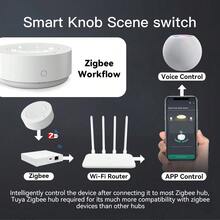 RSH ZigBee 3.0 無線按鈕式智慧場景開關控制器,支援 Tuya 設備自動化聯動,需搭配 ZigBee 閘道器 - 查看 2
