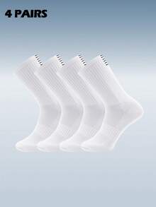 4 Pairs Crew Compression Cycling Socks For Men & Women, Suitable For Cycling, Running, Hiking Sport, Gym,Tennis, Golf, Working. - Multicolor - View 15