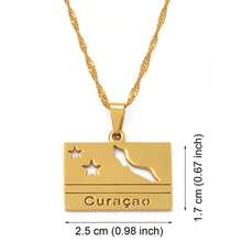 1Piece Curacao Pendant Twisted Chain Necklace For Women Men Stainless Steel Jewelry - Multicolor - View 13