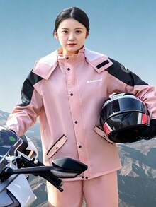 1 Set Women's Raincoat Unisex Split Raincoat Adult Outerwear Raincoat Rain Pants Rain Jacket Hooded Full Body Waterproof Motorcycle Riding Dedicated Full Body Rainstorm Raincoat Set, Full Coverage Waterproof Rain Gear Set - Motorcycle Raincoat And Pants, With Adjustable Hood, Suitable For Riding And Commuting, Heavy Rain, Work, Travel And Outdoor Activities, Sports Jacket Hooded Jogging Two Pieces Set Thickened Windproof Waterproof Raincoat Multi-Functional Outdoor Rain Cape Outdoor Travel Rain Gear Riding Travel Hiking Raincoat - Men's and Women's Styles - View 22