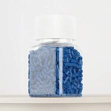 1100pcs/Set Blue Series Refill Melty Beads, DIY Pendant Decoration Keychain Bag Charm, Craft Making Material, Birthday, Graduation, Valentine's Day, Party Gift, 2.6mm Assorted Color Melty Beads Refill - 2.6mm Puzzle Beads - View 10