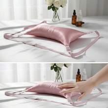 Almohada de soporte para el pecho, almohadilla antiarrugas para el pecho durante el sueño, lavable, hipoalergénica, reduce las líneas del pecho, almohada para el cuidado del busto - Rosa Roja - Ver 4